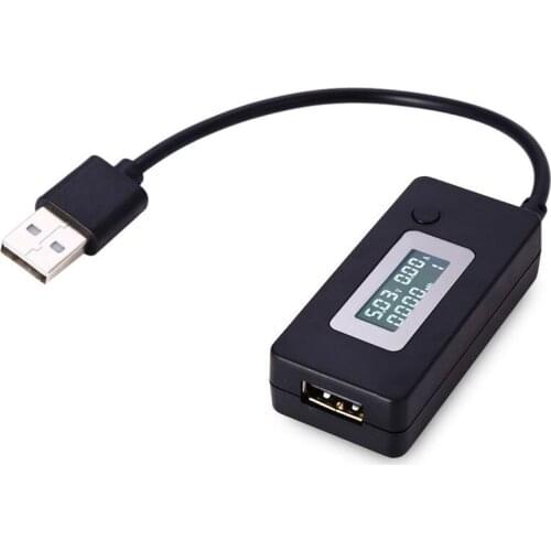 LCD USB Detector Voltmeter Ammeter Charger Capacity Tester Meter Voltage Current Charger QC2.0 3 - 15V