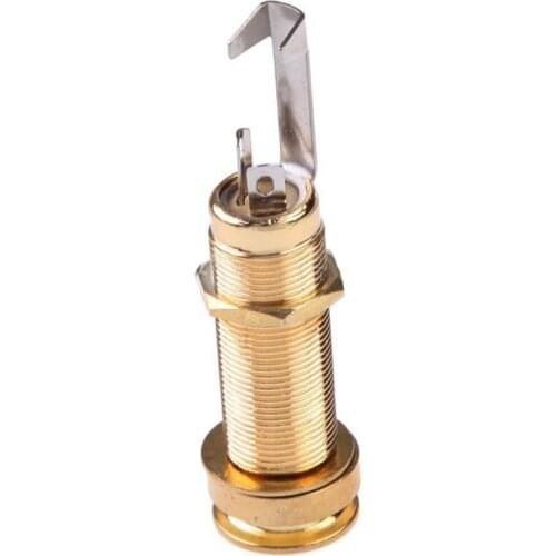 1/4 inch Mono Input Output Stereo Barrel Jack Plug Socket For Bass Electric Guitar