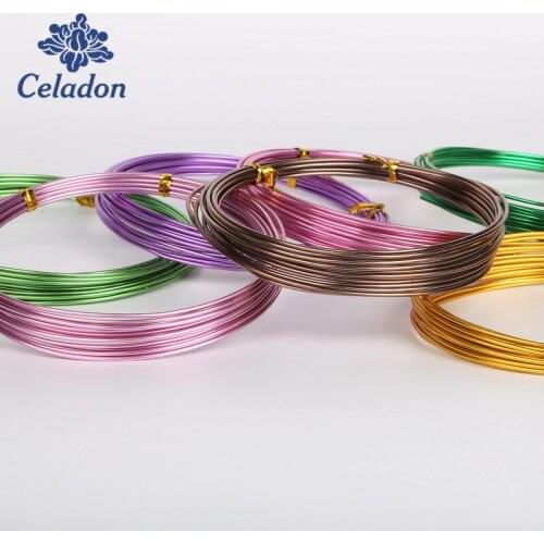 3m 2.5mm (10 gauge) Multicolor Aluminum Wire Soft Metal Floristry Wire For DIY Jewelry Findings metal wire Making Beads