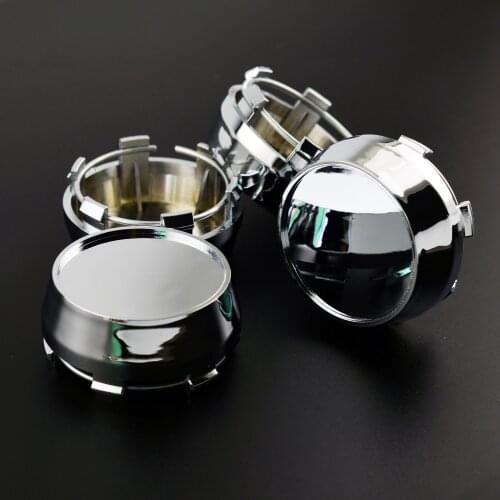 4 PCS 60mm 56mm Chrome Silver Car Wheel Center Hub Caps Cover For H-154 Rims Auto Accessories No Logo
