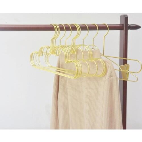 5Pcs Clothes Hanger Non-slip Nordic Style Cloud Shape Golden Kids Cloud Shape Coat Hanger for Home