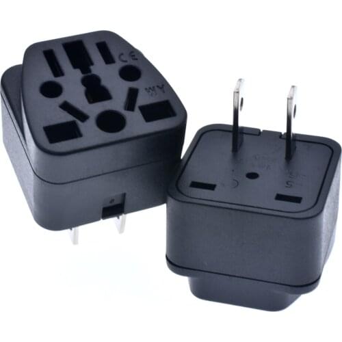 Travel adapter Universal Plugs to type A US 2 Flat Parallel Pins Power Converter 10A 250V