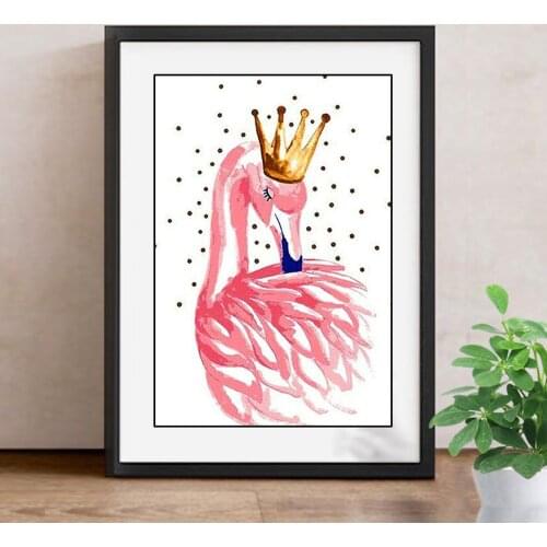 Diamond Painting Full Square Flamingo 5D DIY Diamond Embroidery Animal Cross Stitch Mosaic Rhinestones Decor Home Swan