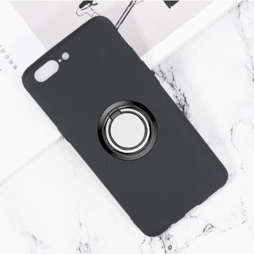 For OnePlus 5 Back Ring Holder Bracket Phone Case Cover Phone TPU Soft Silicone Cases for OnePlus 5 A5000 5.5"