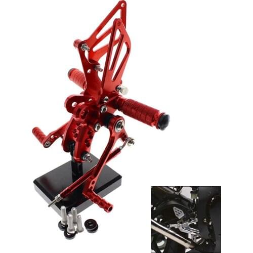 CNC Piede Del Motociclo Pioli Resto Pedali Pedane Posteriore For Suzuki GSXR1300 HAYABUSA GSX 1300R 1999-2012 2000