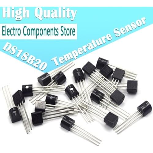 Temperature Sensor DS18B20 TO-92 18B20 Electronic Chip IC for Arduino Sensor Hall Sensor DIY Electronic Kit Temperature Sensor