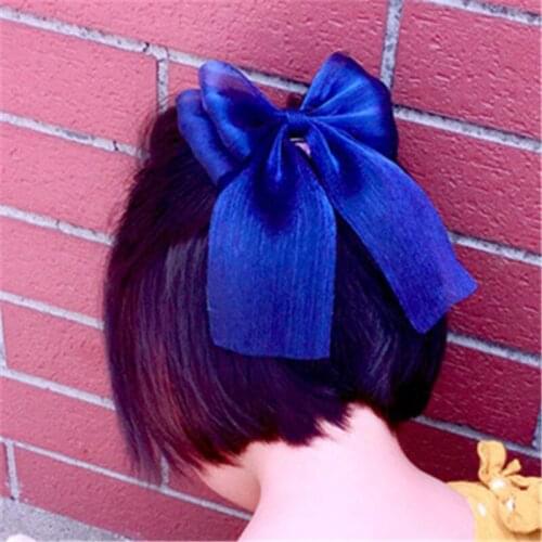2019 New Kids Cute Bow Headband Fashion Girl Mesh Bow Hair Clasp Children Hairband Baby Birthday Party Hair Accessories