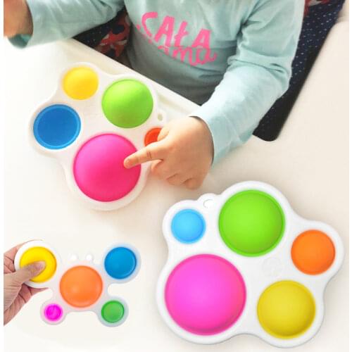 Baby Toys Montessori Exercise Board Rattle Puzzle Toy Colorful Kids Fidget Toys Intelligence Development Early Education Toy