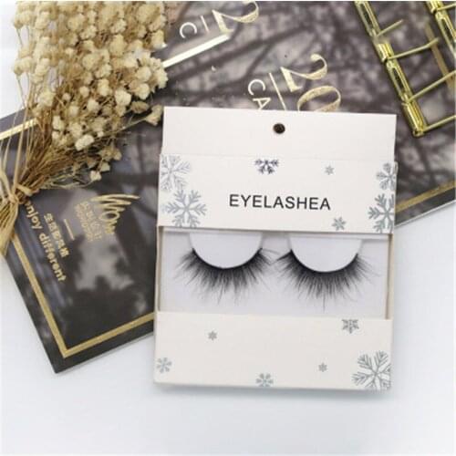 2018 Hot Sale Pure Water Armpit False Eyelashes 3D Mink Hair Pair Fitted False Eyelashes Dense Natural False Eyelashes