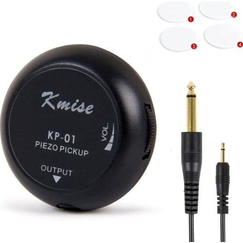 Kmise Piezo Pickup Contact Piezo Transducer Microphone for Ukulele Banjo Banjolele Violin Acoustic Guitar Cello Kalimba(KP-01)