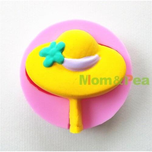 Mom&Pea 0664 Free Shipping Hat Lollipop Shaped Silicone Mold Cake Decoration Fondant Cake 3D Mold