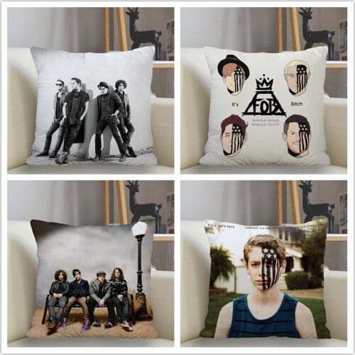 Musife Fall Out Boy Pillowcase Custom Square Pillow Cover Case Zipper Pillowcase 35X35,40x40,45x45cm Drop Shipping