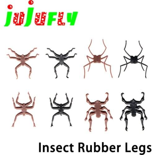 New 20pcs pack artificial terrestrial insect legs housefly ladybug mosquitos adult fly tying legs realistic rubber legs