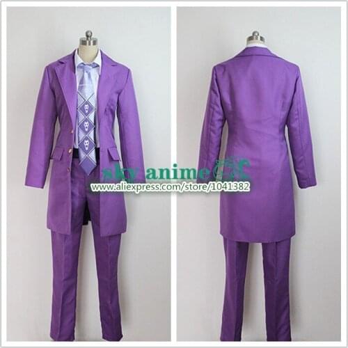 New Cosplay Costume JoJos Bizarre Adventure Part 4 Kira Yoshikage New in Stock Retail / Wholesale Halloween