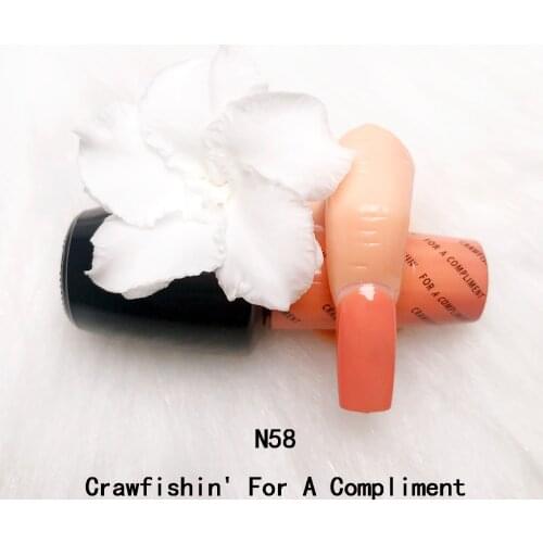 Opie Art Gel Nail Polish For Manicure Soak Off 15ML N58 Crawfishin'For A Compliment Primer Semi Permanent UV Gel Hybrid Lacquer