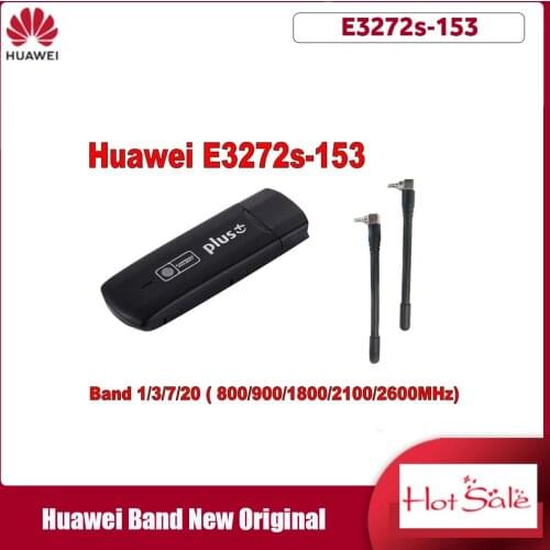 Unlocked New Huawei E3272S-153 Plus Antennar 4G LTE 150Mbps Wireless USB Modem E3272 Hilink Modem 4G