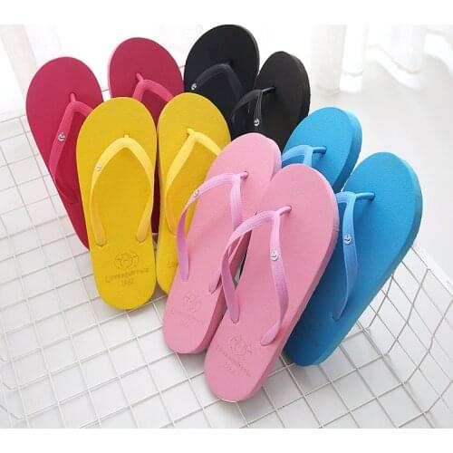 Summer Flip Flops For Women Cute Candy Color Indoor Flat Shoes Men Beach Slippers Non-slip Soft Sole Couple Sandals 2021