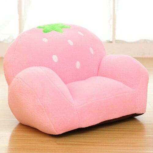Cute Baby seat Plush Strawberry Stuffed Child Strawberry Toys Birthday Christmas Gift plush doll Cushion