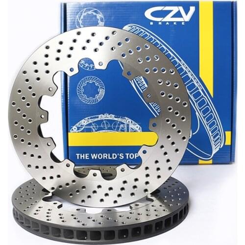 CZV OEM Replacement Front and Rear Drilled Vented Brake Disc Rotors Kit