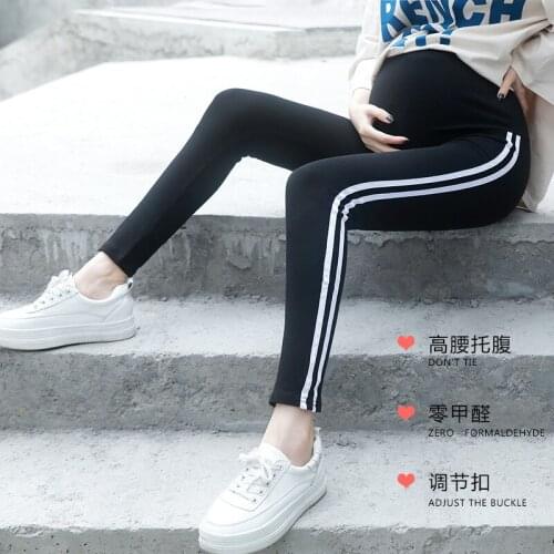 Spring Maternity Pants for Pregnant Women Cotton Maternity Leggings Long Pregnant Women Pregnancy Skinny Trousers Maternidad