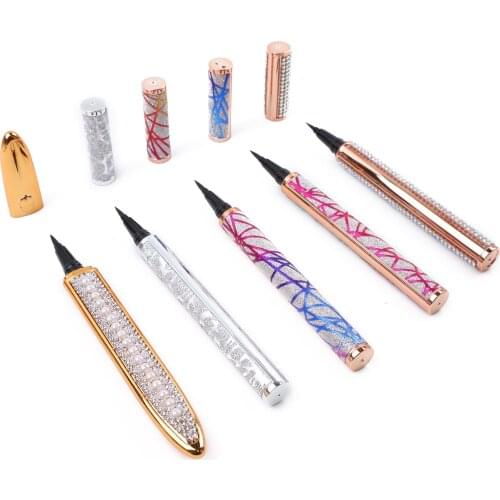 TDANCE 1PC Magic Self-Adhesive Eyeliner Pen Glue-Free Magnetic-Free for False Eyelashes Waterproof No Blooming Eye Liner Pencil