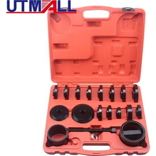 23 pcs Front Wheel Drive Bearing Removal Press Adapter Puller Pulley Tool Kit