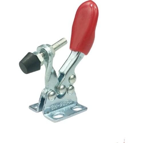 4Pcs 201B Anti-Slip U Shape Red Metal Horizontal Clamp 201-B Quick Release Tool Hand Tool Retracted clamp 198 lbs Toggle Clamp