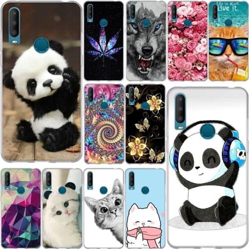 6.52" For Alcatel 3X 2019 5048U 5048Y Case Silicone Luxury Soft TPU Cute Cartoon Panda Pattern Phone Back For Alcatel 3X2019 Bag