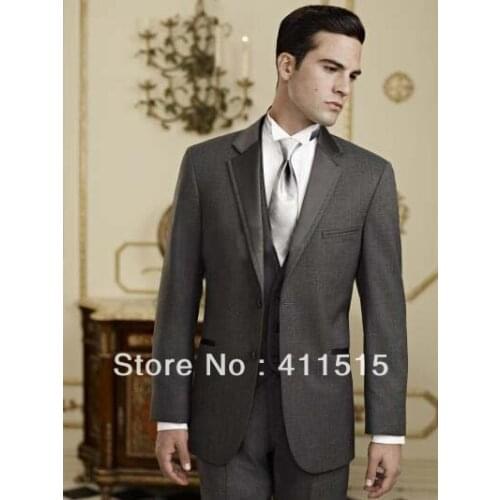 Free shipping!custom made man dress/Hot sale Attractive Black mens Suits Groom Wedding Tuxedos/custom groom party men suit