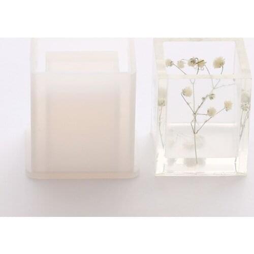 Epoxy Resin Silicone Molds DIY Cube Round Pen Holder Flower Pot Coaster Mold Set