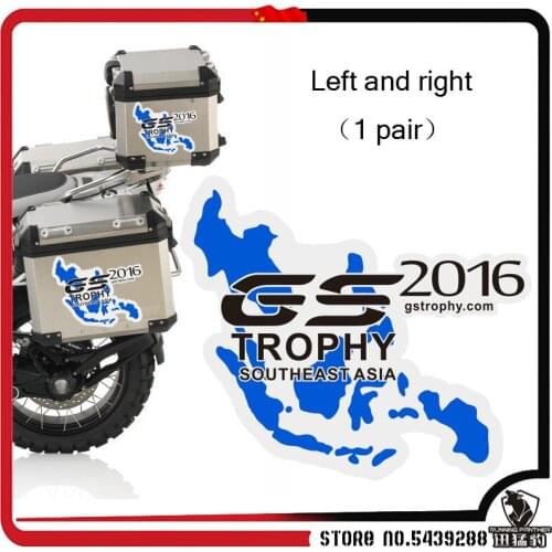 Motorcycle Decal Sticker Aluminum Travelled Box Luggage Trunk Side Case For BMW R1250GS R 1250 GS R1250GS R ADV Adventure