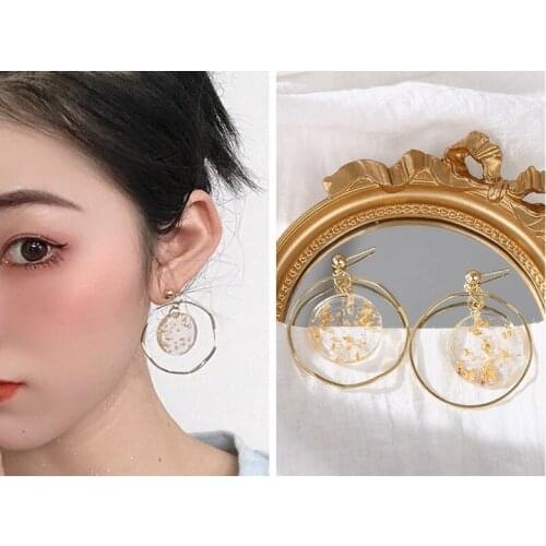 Женские золотые серьги KARASU China At AliExpress