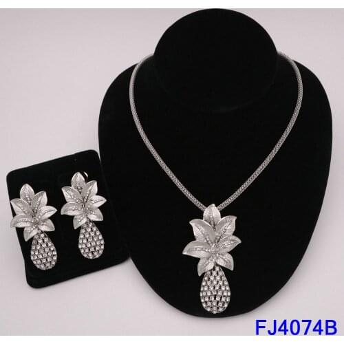 Gold Jewelry Dubai Jewelry Set Large Necklace Classic Water Drop Bracelet Earrings Ring For Women Wedding Jewelry Set