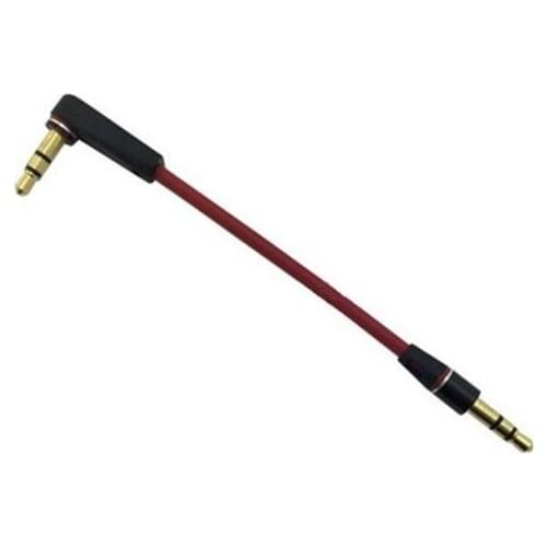 Best quality ! 100pcs 90 Degree Angled Type Stereo Audio 3.5mm Male to 3.5mm Male/Female 3 Pos. Line In Car Aux Cable 10cm