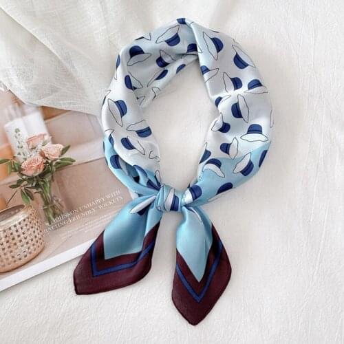 MoriBty 70cm Women Square Silk Scarf Hijab Foulard Femme Hair Ribbon Bandana Luxury Spring-Autumn Handkerchief Wraps Neck Collar