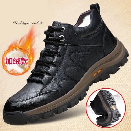 High-top thick cotton shoes 2021 new mens hiking shoes comfortable sports casual shoes outdoor running shoes mens shoes