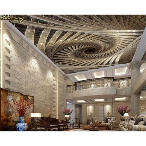 Beibehang Custom Photo Wallpaper Mural 3D Spiral Royal Geometric Art Zenith Wall papel de parede 3d wall papers home decor