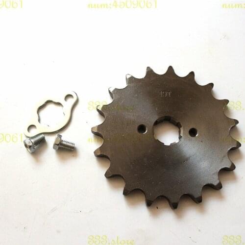 Single Speed Bike Freewheel BMX Flywheel Sprocket 520 19T Tooth 20mm ID Front Engine Sprocket fit Pit Bike ATV Motorcycle part