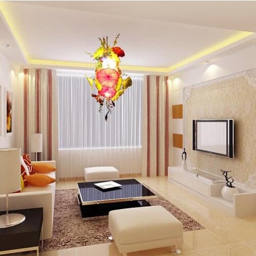 Wholesale Energy Saving Pretty Crystal LED Well Designed Hand Blown Glass Wedding Decoration Ceiling Lighting