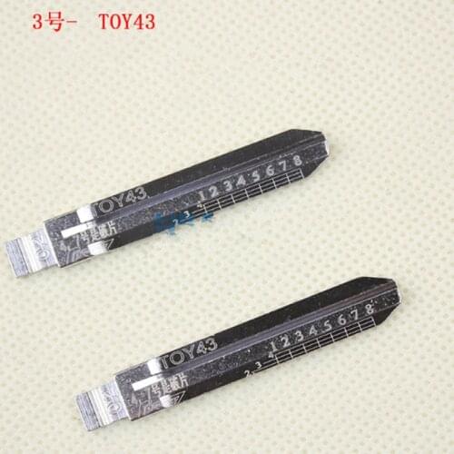 NO.02 flip remote key blade Engraved Line Key Key Blade TOY43 FOR Old Toyota Scale Shearing Teeth