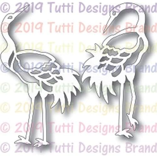 Crane Pair 2021 Metal Cutting Dies for DIY Scrapbooking and Card Making Decor Embossing Craft No Stamp