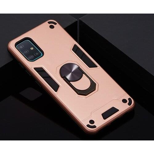 Shockproof Armor Case For Samsung Galaxy A11 A21 A31 A41 A51 A71 A81 A91 A21S Magnetic Finger ring Phone Holder Anti-Fall Cover