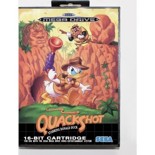 Quackshot starring Donald Duck 16bit MD Game Card For Sega Mega Drive/ Genesis with Retail Box