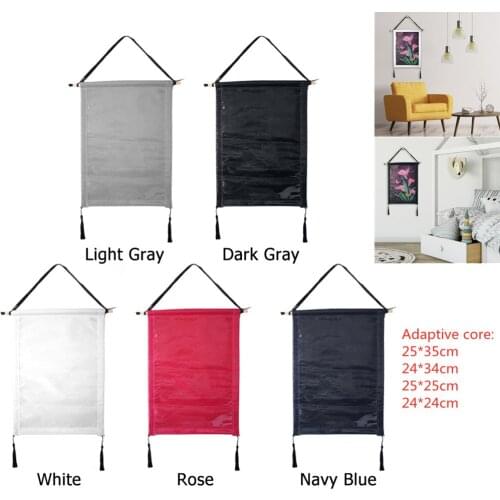 DIY diamond painting decorative painting light gray picture frame hanging frame suitable for painting core Wooden Photo Frames