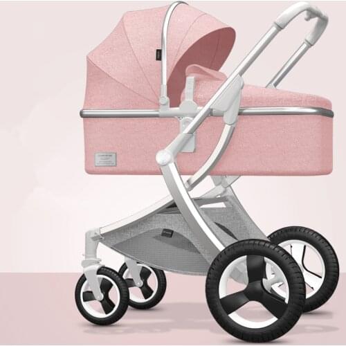 8.9Kg Adjustable Luxury Baby Stroller 3 in 1 Portable High Landscape Luxury Stroller Hot Mom Pink Stroller Travel Pram Pushchair