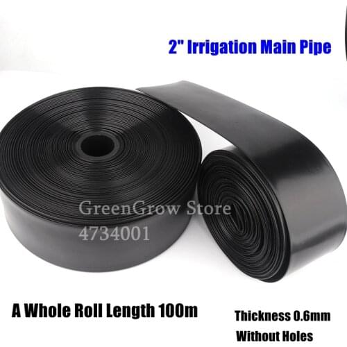 50~100m 2" Φ50mm Thick 0.6mm Agriculture Irrigation Main Pipe Garden Farm Irrigation Watering Tape Grass Lawn Water Saving Hose