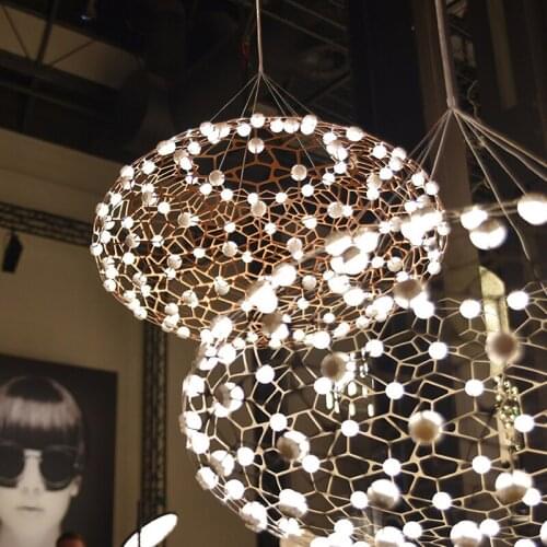 Modern Luxury Creative Design Led Pendant Lights Gypsophila Indoor Lighting Deco Lamp Parlor Bedroom Hotel Hanging Light Fixture
