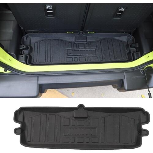 TPE Black Rear Trunk Cargo Cover Mat Boot Liner Tray Carpet Cover Fit for Suzuki Jimny 2019-2021 Car Accessories