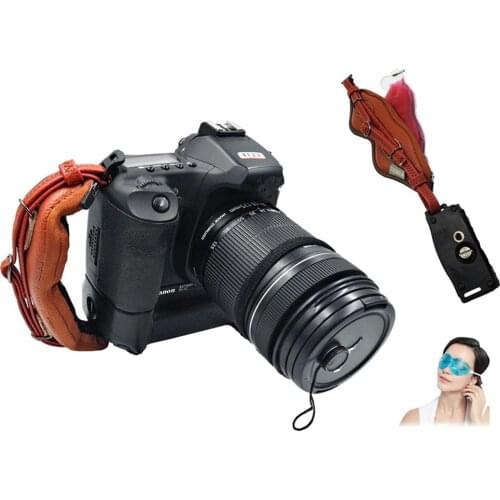 Universal DSLR Camera Leather Hand Grip Wrist Strap Plate Fits for Canon 1000D 550D 600D Nikon Sony Fujifilm Camera