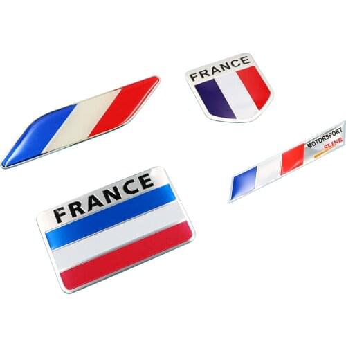 Universal France Flag Car Auto National Flag Decals Motorcycle Emblem Badge 3D Sticker Decor Moto Style Decal